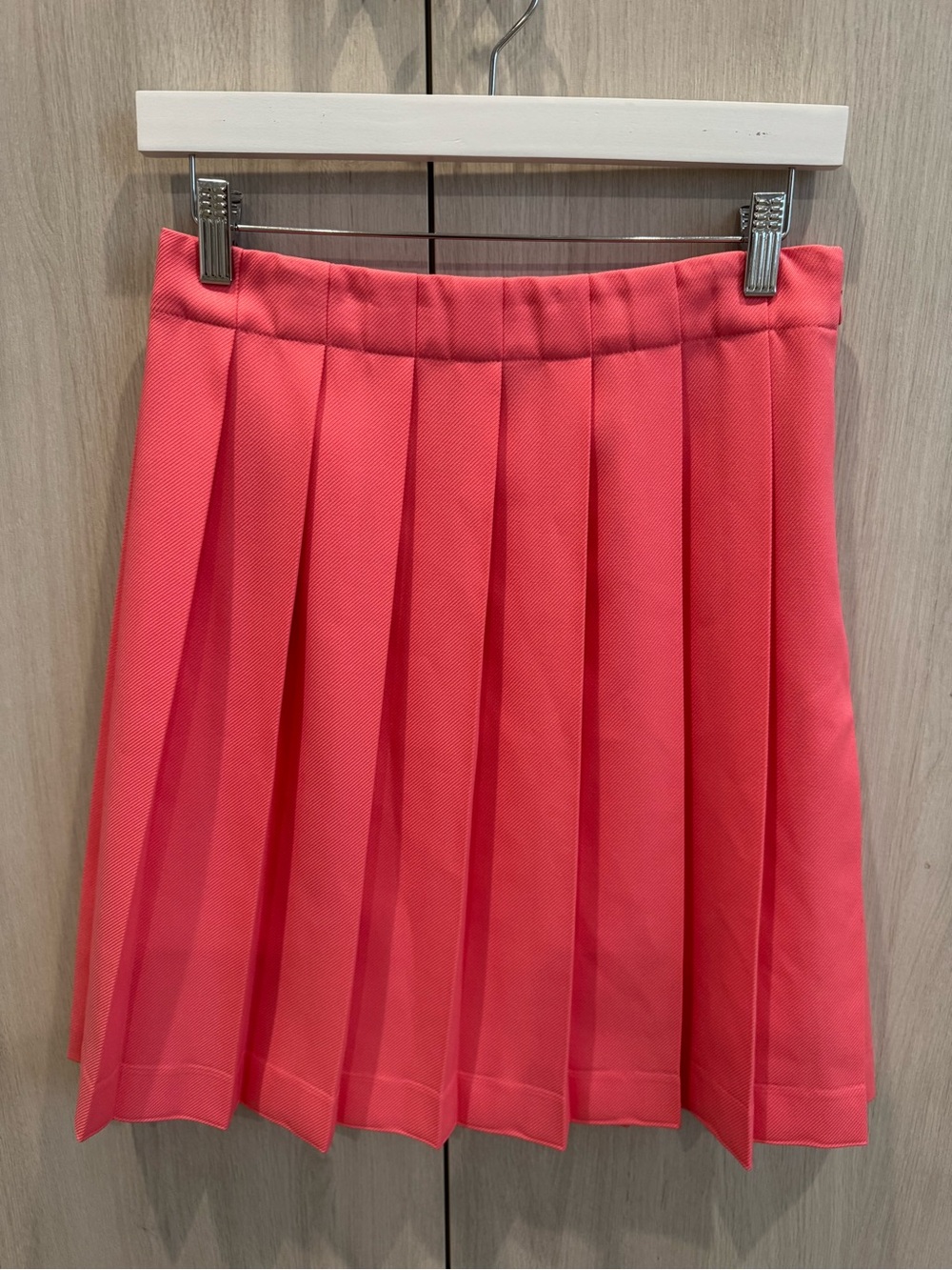 J. Crew Coral Pink Pleated  Skirt like new